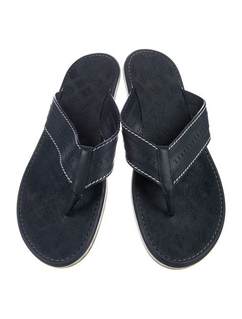 louis vuitton designer flip flops|louis vuitton monogram flip flops.